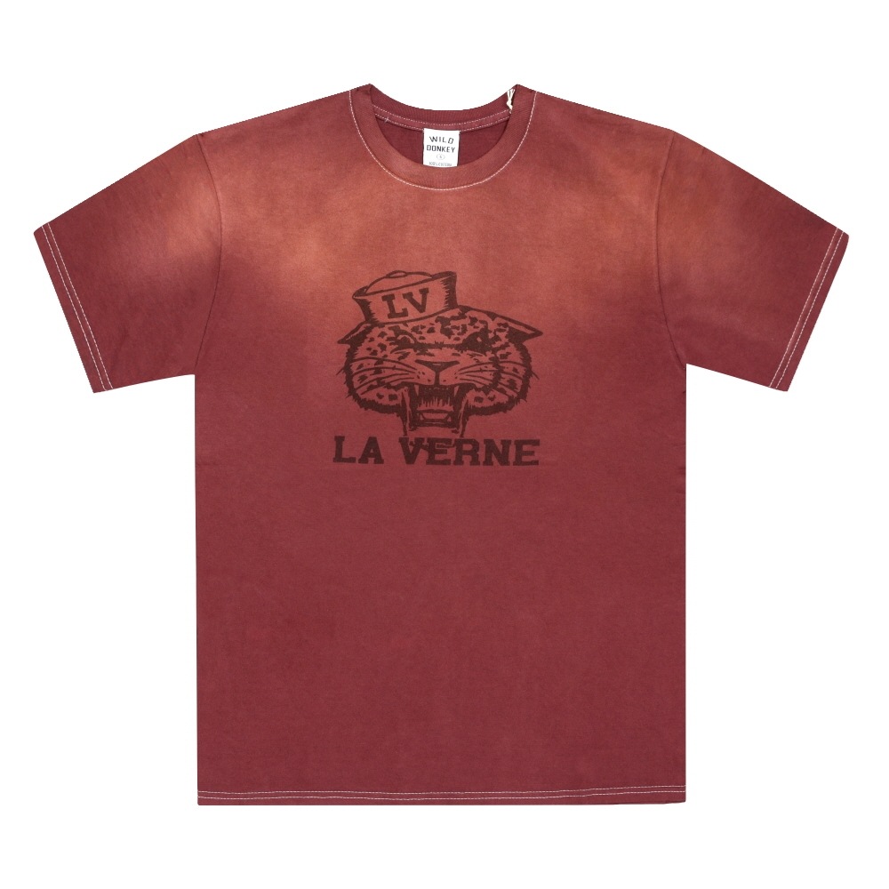 ワイルドドンキー ユニセックス 半袖Tシャツ FADED BRICK T-LA VERNE