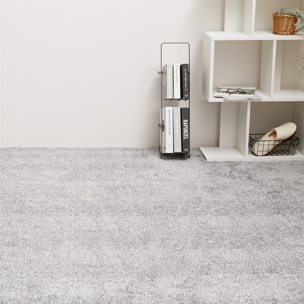 ラグマット 絨毯 江戸間3畳 約176x261cm グレー 日本製 消臭 抗菌 防臭 ホットカーペット 床暖房可 リビング 引っ越し