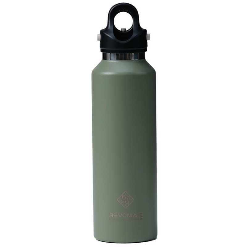 REVOMAX　炭酸対応真空断熱ボトル 20oz [592ml ワンタッチ] オリーブグリーン [炭酸対応]　DWF-20749B-JP-V3