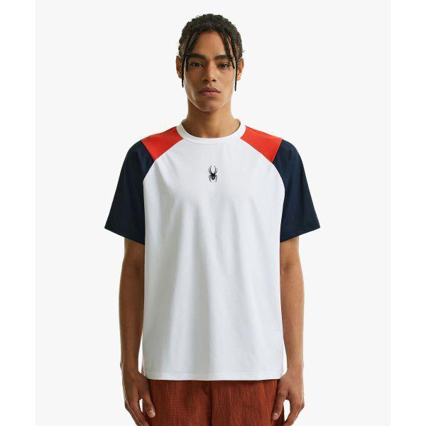 男性カラーブロックTシャツSPHMCNRS332MWHT 659918