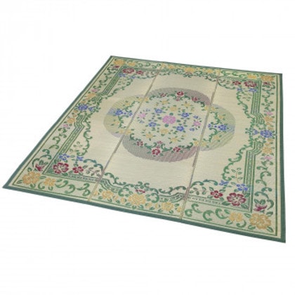 大島屋 い草ラグ グレイス グリーン 210x250cm