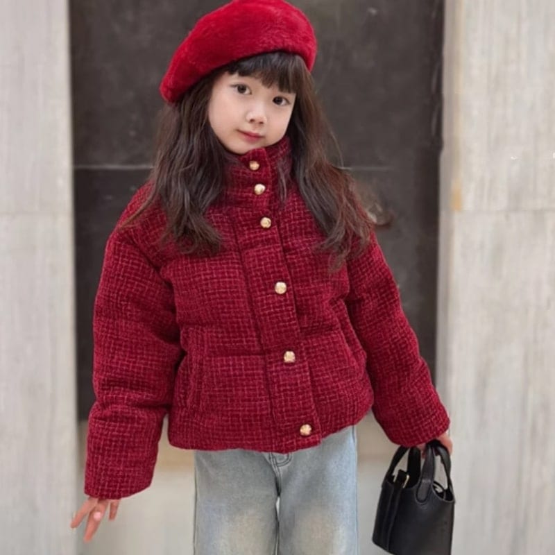 女児厚手中綿コート大きい子供・婦人用賀服子供用物ダウンコート62