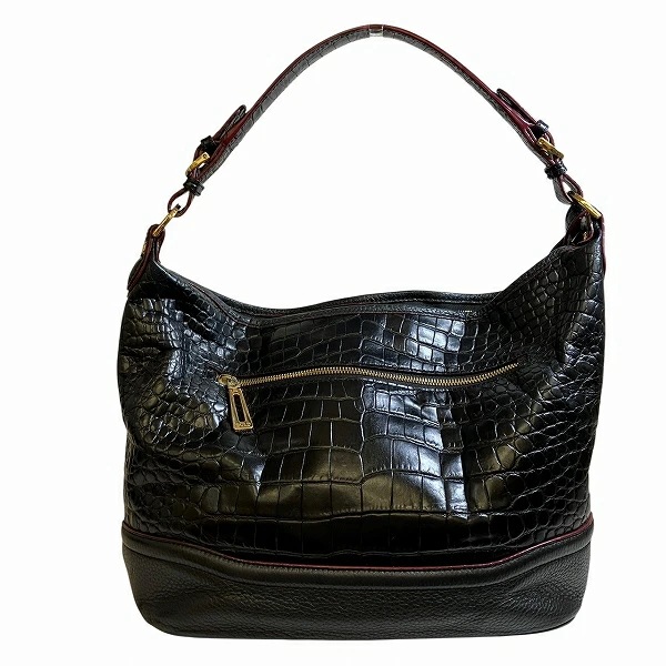 ココセリュックスゴールド バッグ ハンドバッグ ショルダーバッグ クロコ 型押し レディース