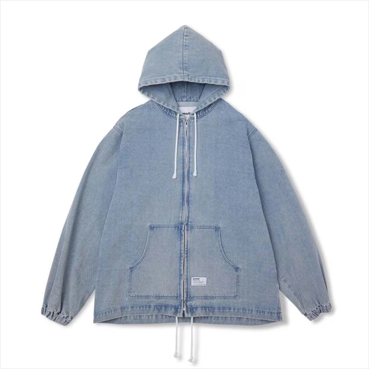 [韓国人気ファッションイベント] DEMIN HOODIE JUMPER-BLUE