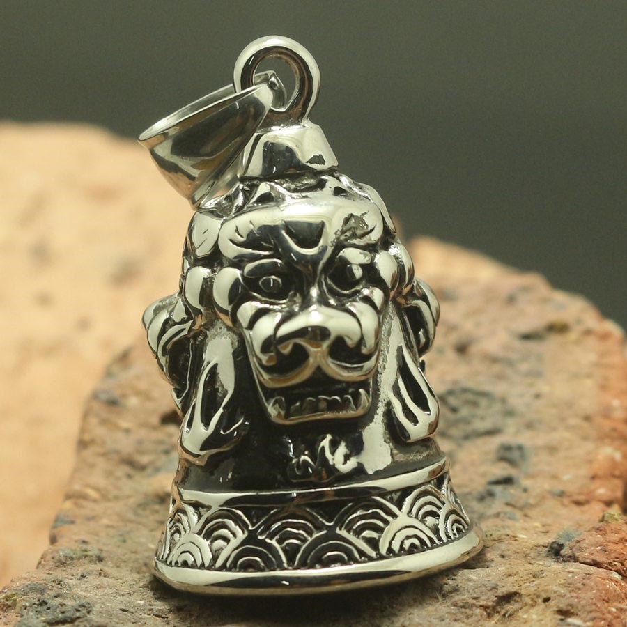 ドラゴン ベル サージカルステンレス316L ペンダントトップ 1個販売 ネックレスパーツ チョーカー 首飾り オモシロ 面白い メンズ レディース 鐘 鐘の音 鈴 龍 竜 stt00-00-0046