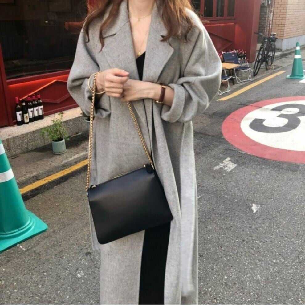 レディース コート 美シルエット ロング丈 チェスターコート ルーズシルエット ガウンコート 韓国 インスタ映え 高見え 可愛い かわいい かっこいい カジュアル 大人 上品 クラシック lout04