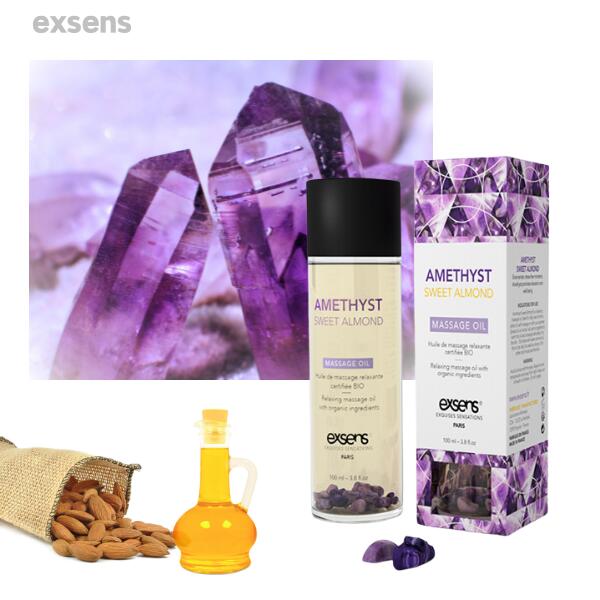 exsens【RELAX】 マッサージオイル/アメジスト&アーモンドオイル [3個セット] フェムケア フェム活 ナチュラルオイル アーモンドオイル プライバシー [宅急便コンパクト] ア