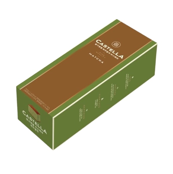 済州抹茶カステラ(牧草卵と済州産抹茶の葉入り)2個
