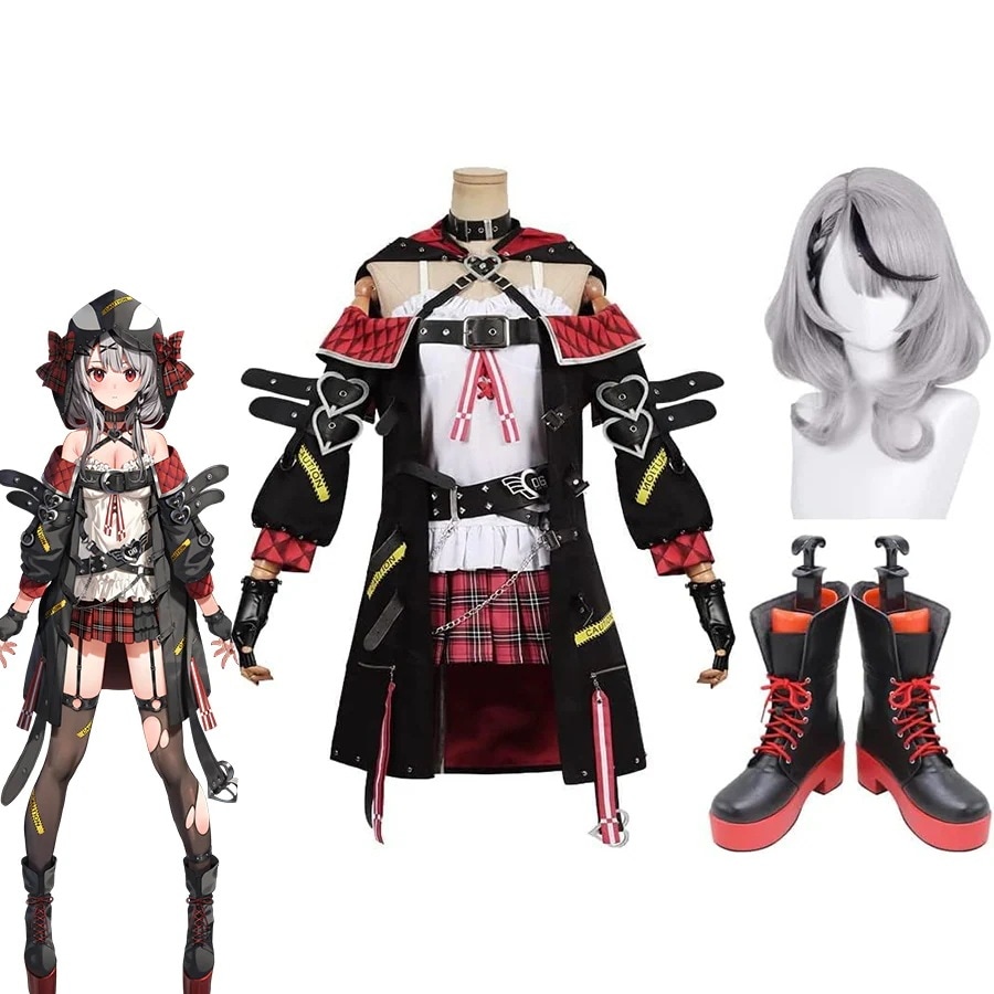 hololive ホロライブ 6期生 沙花叉クロヱ Sakamata 衣装 ウィッグ 靴 追加可 バーチャルYouTuber VTuber コスプレ衣装 ハロウィン クリスマス プレゼント