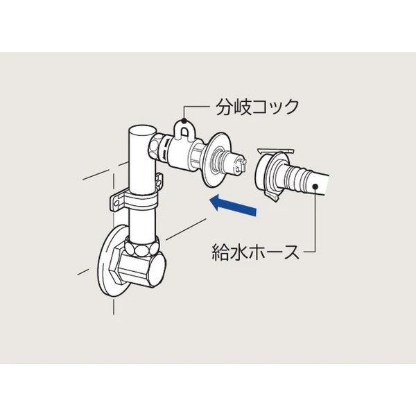 CB-L6 [洗濯機用 壁ピタ水栓 (オートストッパー付)]