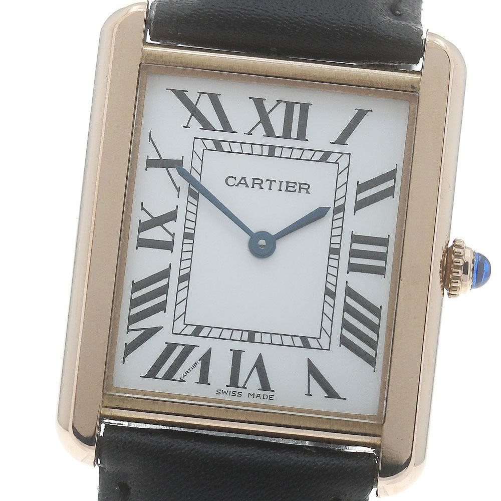 カルティエ CARTIER W5200025 タンクソロLM クォーツ メンズ 良品 _869192【中古】