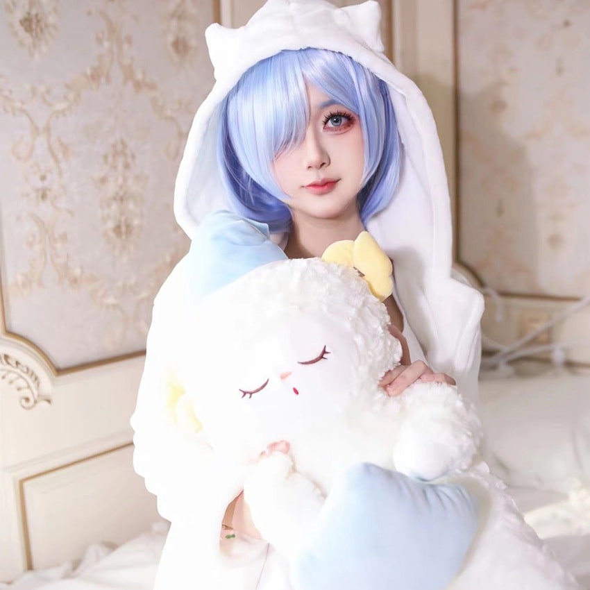 かわいい猫ホームフード付きパジャマゼロから異世界生活ラムライムコスプレ