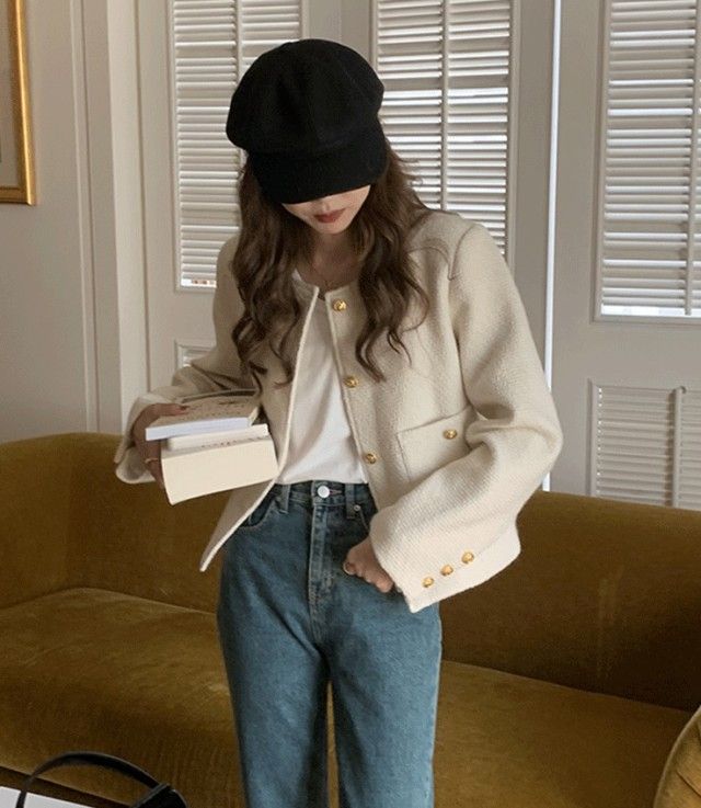 ノーカラージャケット レディース アウター ジャケット ショート丈 シンプル きれいめ カジュアル 大きいサイズ 白 黒 通勤服 オフィス パーティー 卒業式 入学式 お呼ばれ 20代 30代 40代