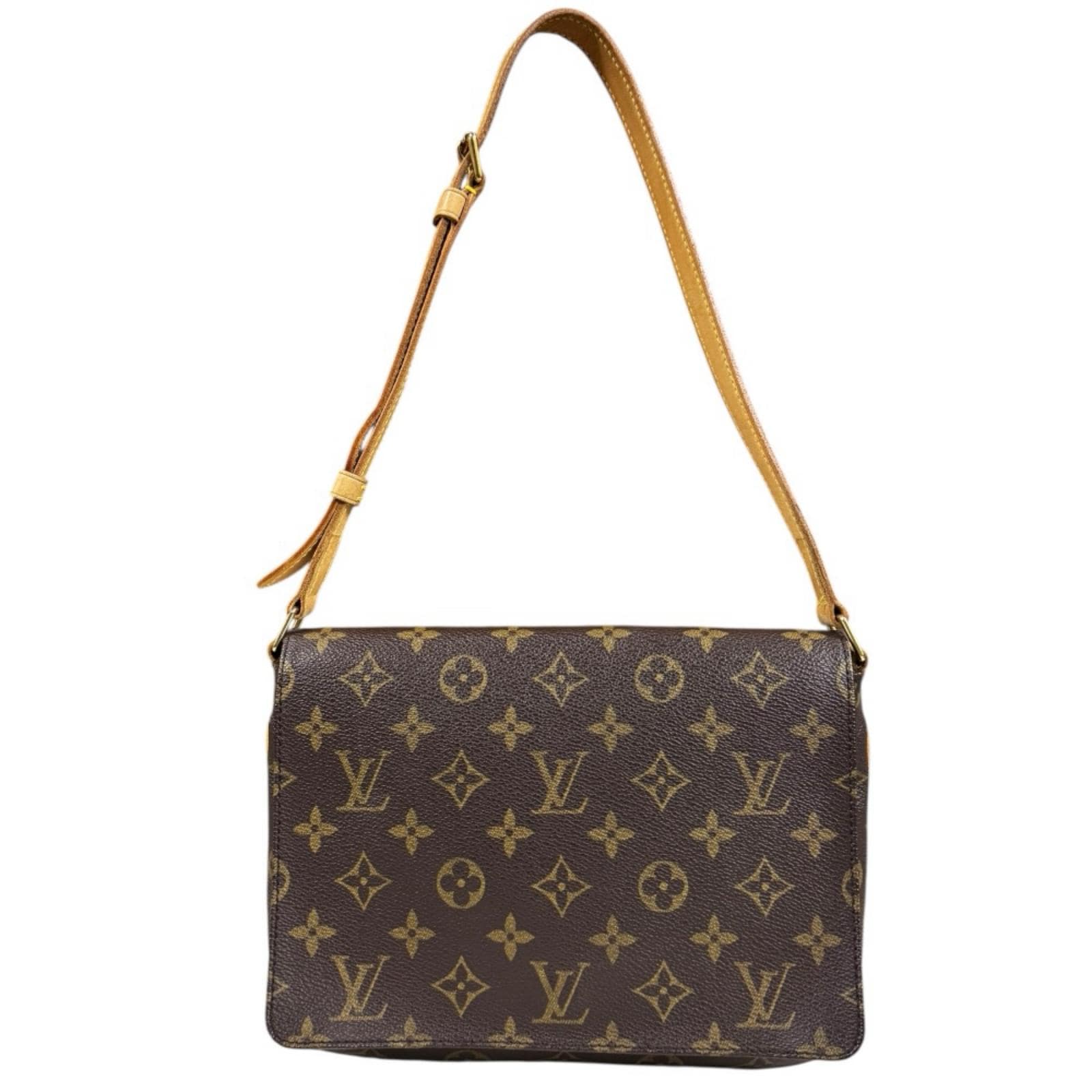 ルイヴィトン ミュゼットタンゴ ショート モノグラム ショルダーバッグ モノグラムキャンバス M51257 ブラウン LOUIS VUITTON 中古