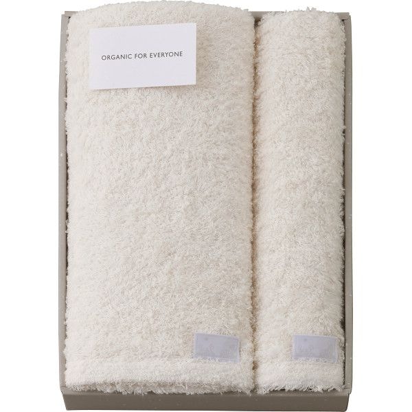 オーガニックフォーエブリワン バス/フェイスタオルセット G-A