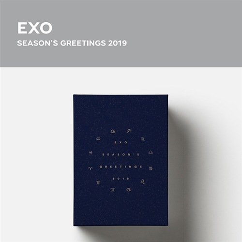 EXO エクソ 2019 Seasons Greetings / DVD+パッケージ+カレンダー+ダイアリー+A4ポスターセット+ステッカーセット+フォーチュンカード