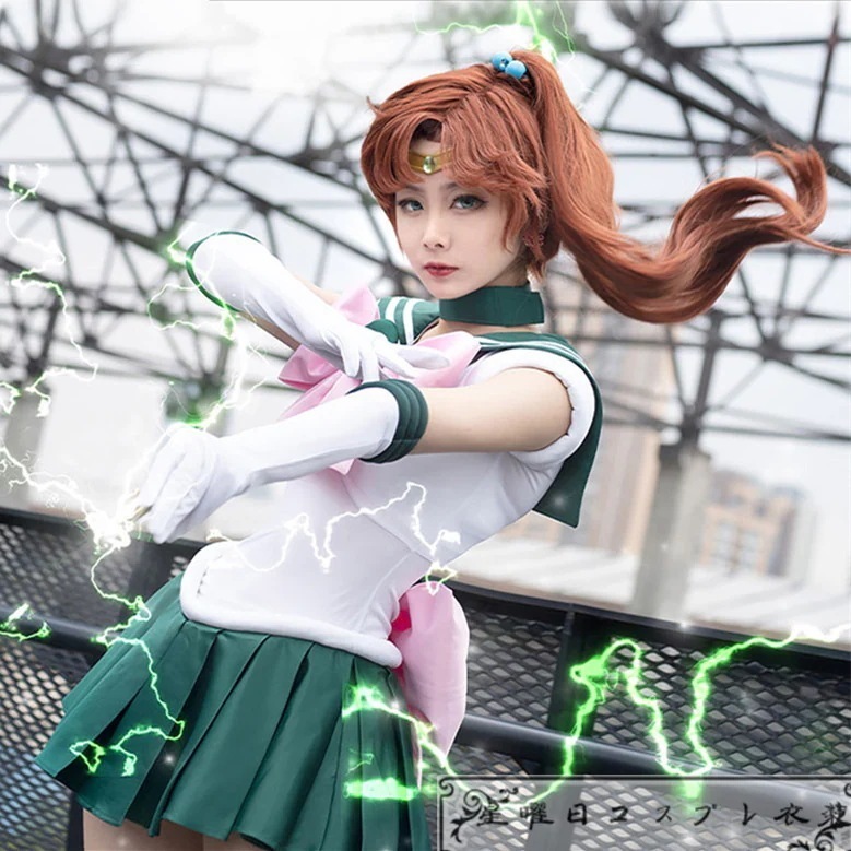 新品美少女戦士セーラームーン 木野まこと風 コスプレ衣装 コスチューム ハロウィン ク リスマス服 変装服 仮装品質良い 店舗お勧め