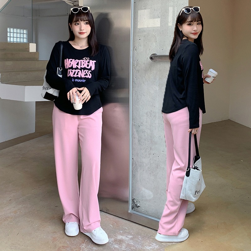 5L 4L 秋冬 韓国 大きいサイズ 長袖ニットトップス レディースシャツブラウス タイト ストレッチ 30代 40代 50代 60代ビッグスーツはやせている肉を隠して秋装ニット底を着る上着tシャツ女