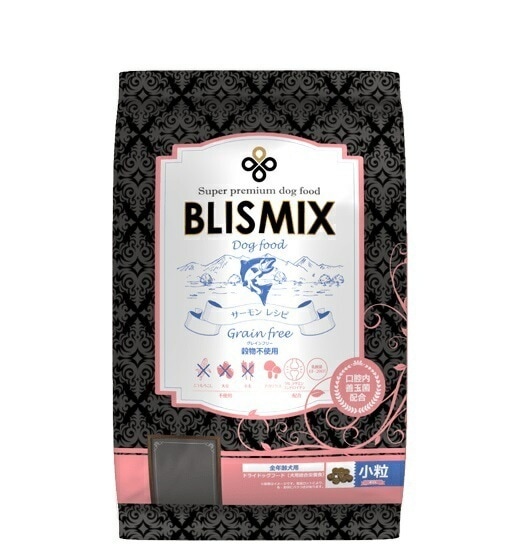 ブリスミックス グレインフリー サーモン小粒(犬用)3kg　おやつのプレゼント付き【ドッグフード】【正規品】