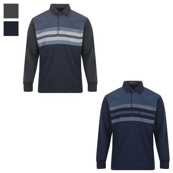 メンズソフト配色起毛長袖カラーティーBGM TSK 837_P415104582