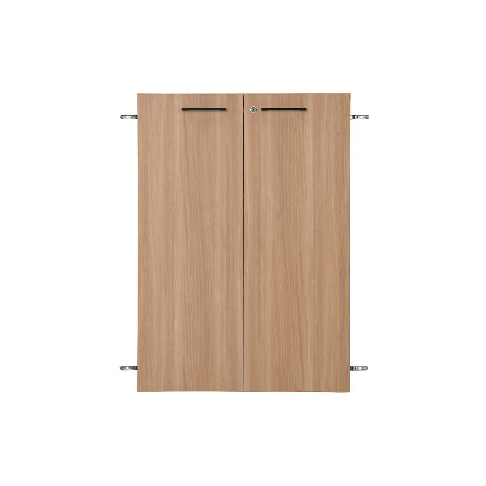 プラス Garage 木製 収納庫 KK2 ストレージ 本棚 専用扉 3段用 鍵付き 木目 取手黒9 KK2-110DL 435970 13,577円