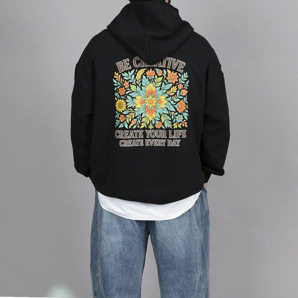 WWBメンズビッグサイズクリエイティブブルームパーカー