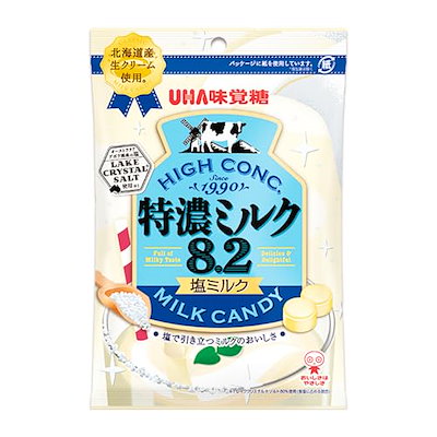他サイト： UHA味覚糖 味覚糖 特濃ミルク8.2塩ミルク 75g×6袋の商品画像