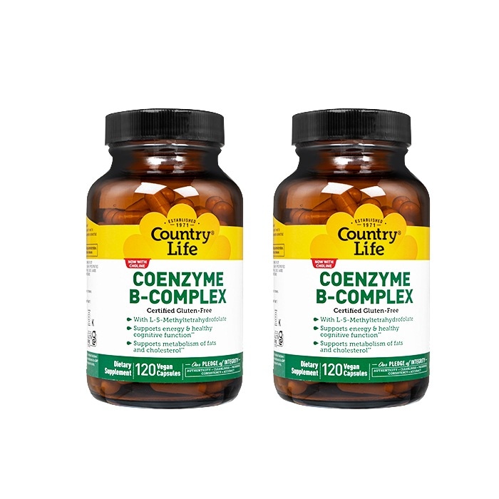 コエンザイムBコンプレックス 120錠 2本 カントリーライフ CountryLife CoenzymeB-Complex ビタミンB群 海外発送 日時指定不可 ヤマト国際便発送