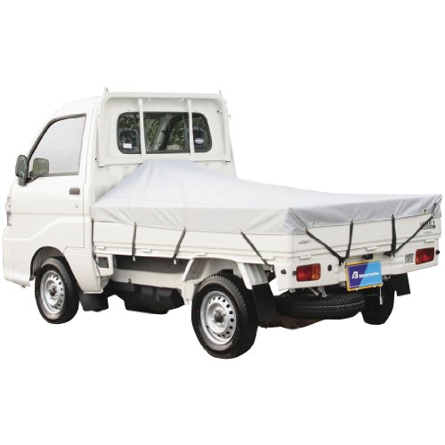 ボンフォーム(BONFORM) 荷台シート 防水 軽トラック用 シルバー 177X210cm ゴムバ