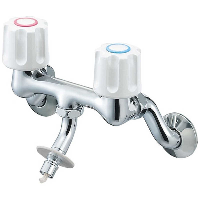 三栄水栓　ツーバルブ洗濯機用混合栓　K1101TVK-W