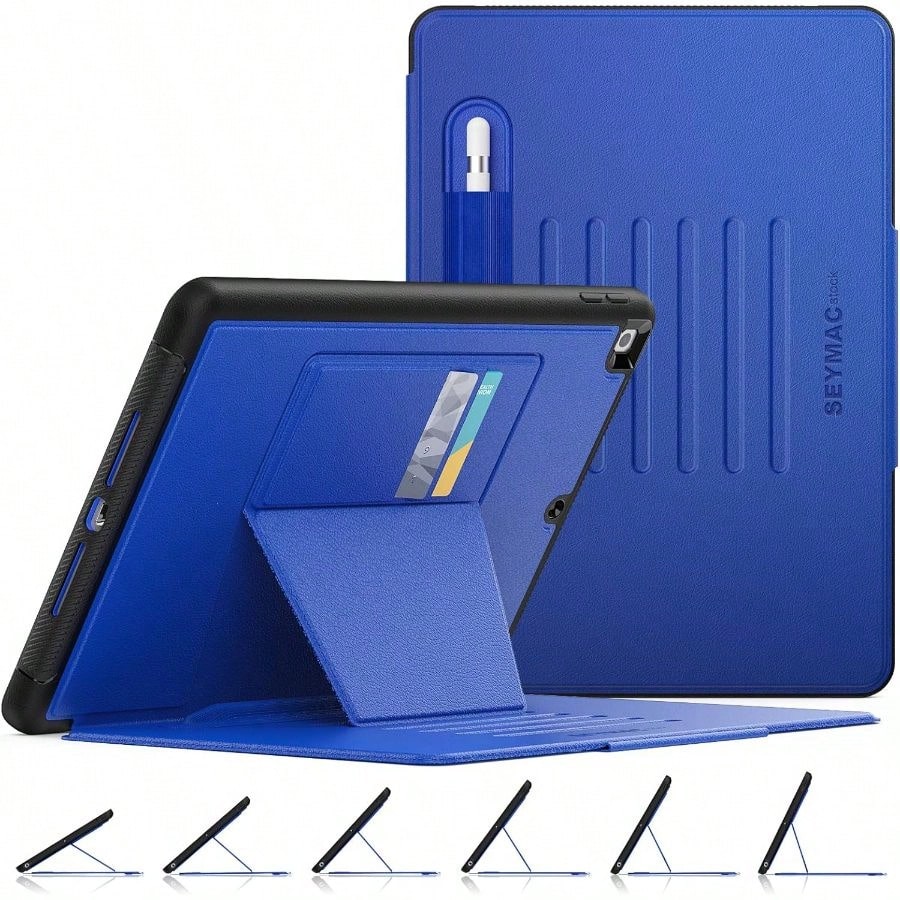 ケース iPad 10インチ 耐衝撃 多角度横置き調節 オートスリープ ペン収納 カード収納 強磁力全面保護カバー