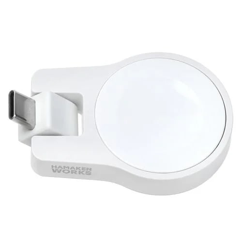ハマケンワークス HWL-MCWH ［Apple正規認証品］Apple Watch ワイヤレス充電アダプタ180可動式Type-C ホワイト