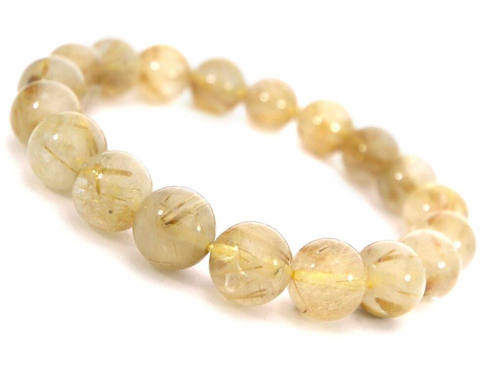 ゴールドルチルクォーツ ルチルクォーツ ブレスレット 10mm パワーストーン ブレスレット メンズ レディース 天然石 数珠 アクセサリー メンズブレスレット レディースブレスレット パワ h882