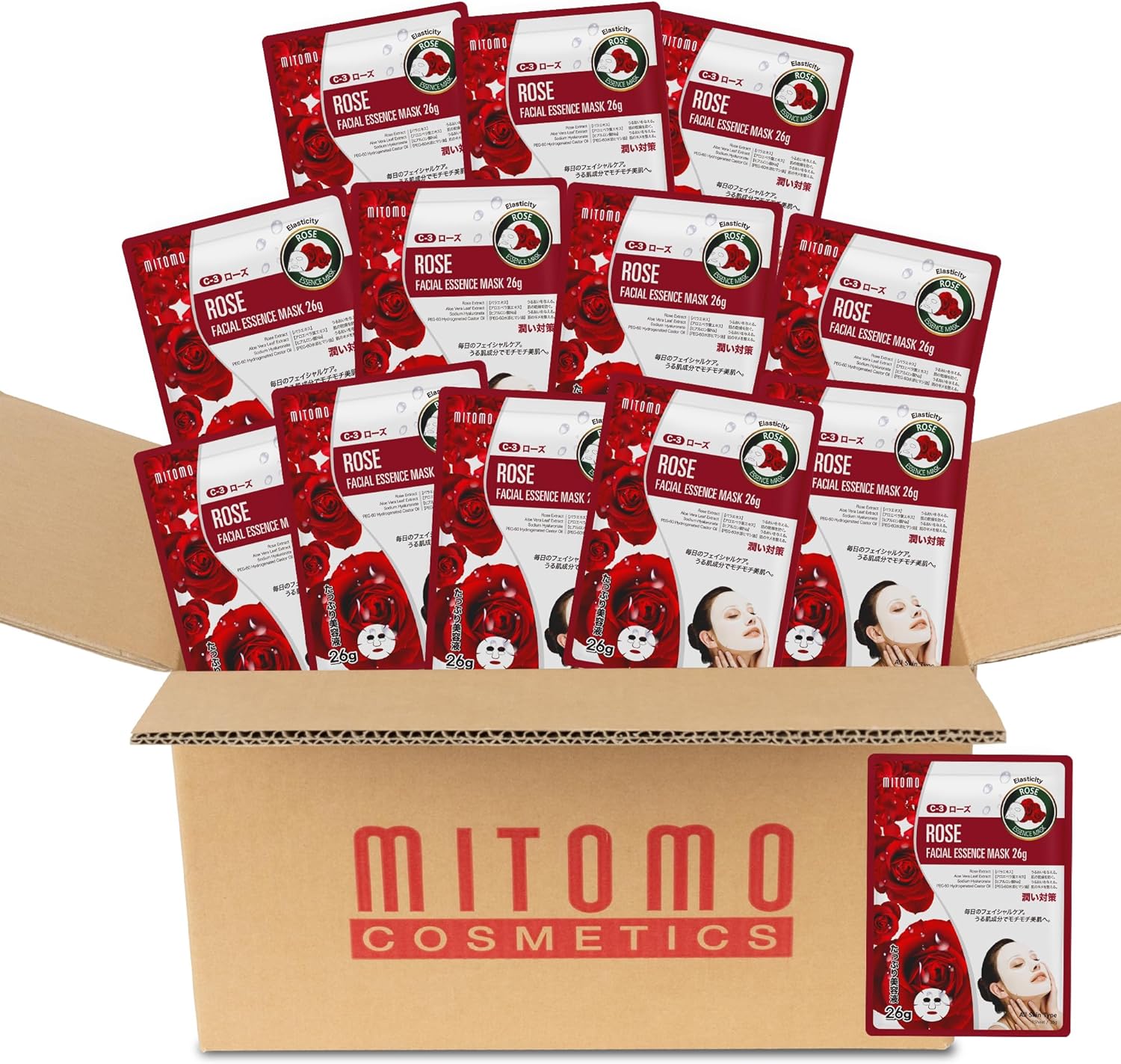 日本製 シートマスク 水分補給, 皮膚镇静 マスク/100枚x1セット＝100枚/美容液/スキンケア 潤いマスクパック[MTSS00516-C-3x010]