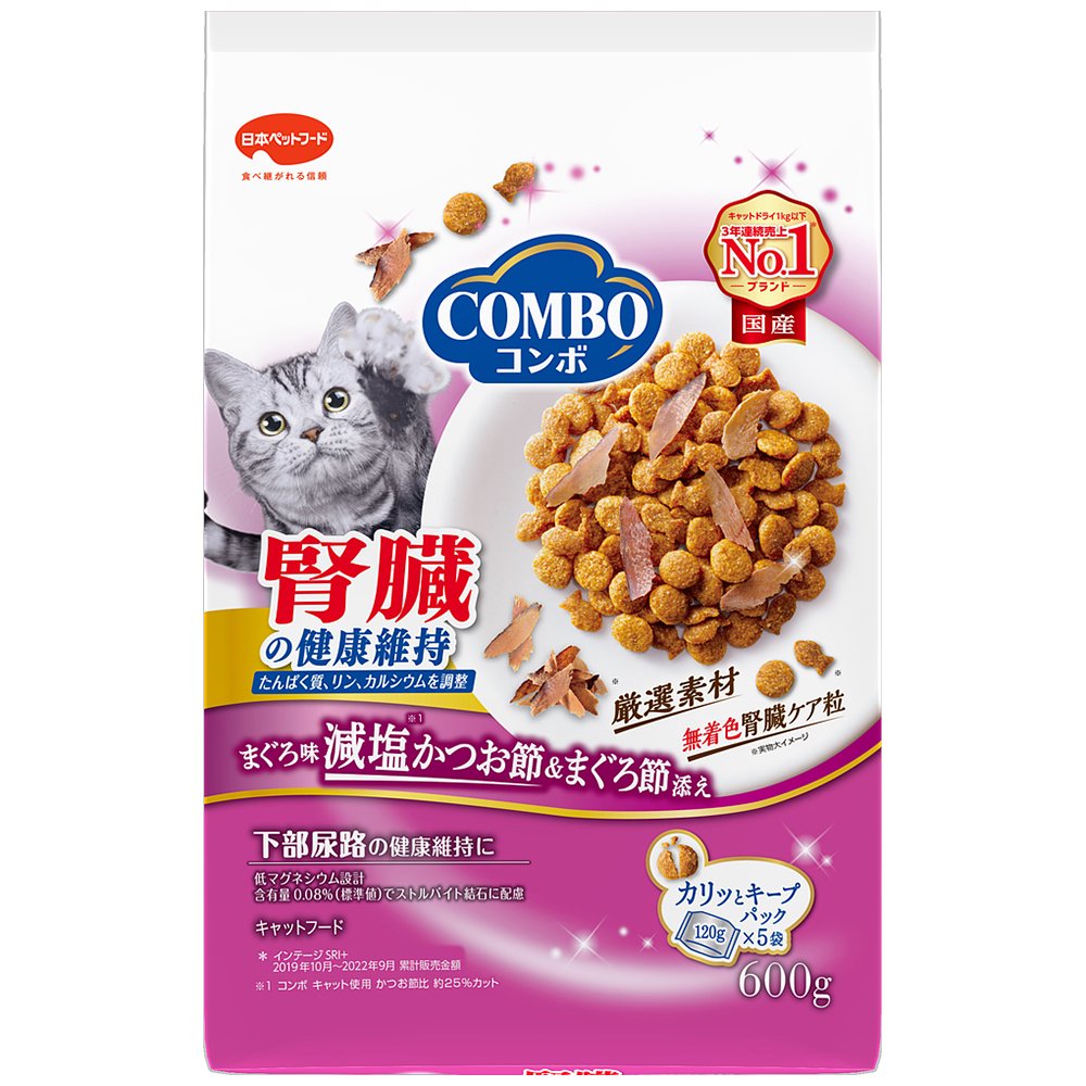 キャットフード　コンボ　キャット　腎臓の健康維持　６００ｇX１２　ＣＲＣ35―15―60―30―00