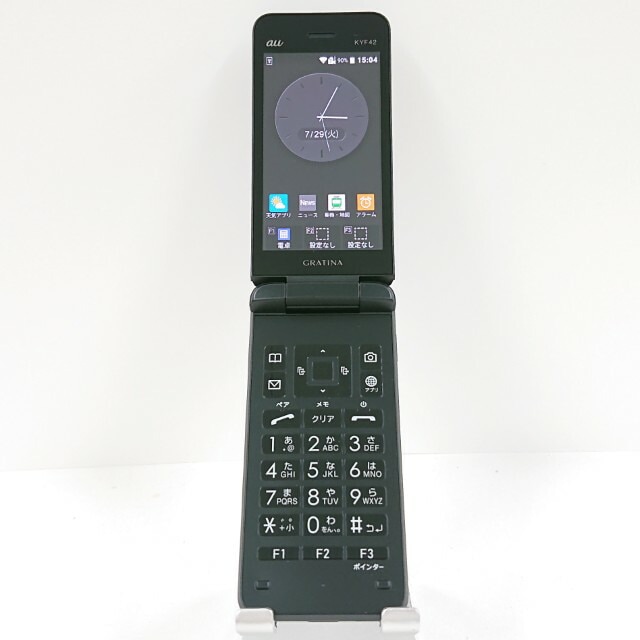 GRATINA KYF42 au ブラック 送料無料 本体 c13715 【中古】