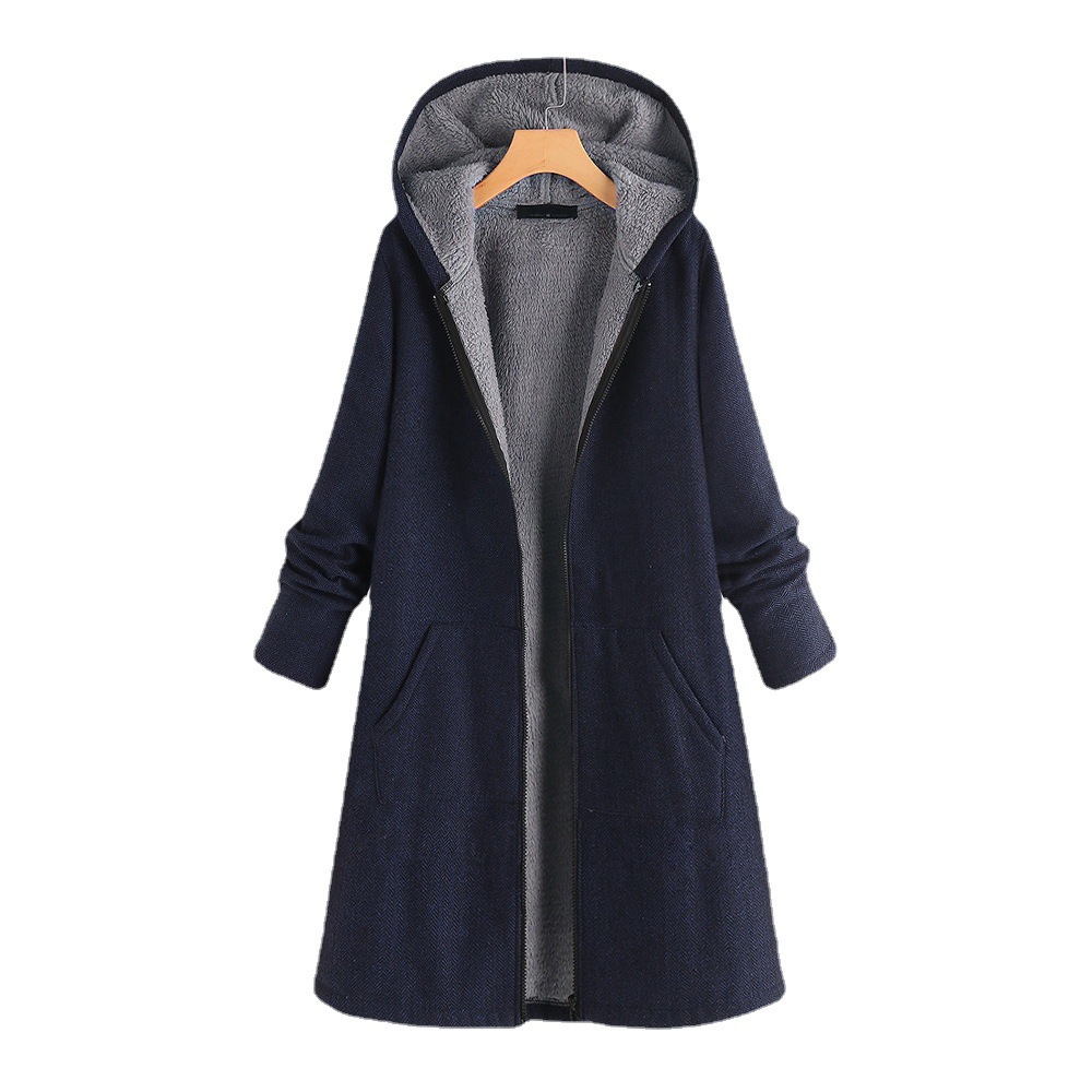 人気沸騰 レディース コート ボアコート ロングコート パーカー 裏起毛 秋 暖かい ゆったり 厚手 防寒 アウター フード付き