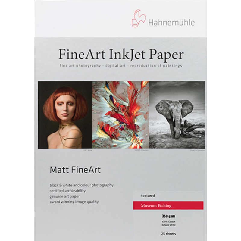 ハーネミューレ　ハーネミューレ ミュージアムエッチング 350gsm Hahnemuhle　MuseumEtching (A3+25枚) 430295