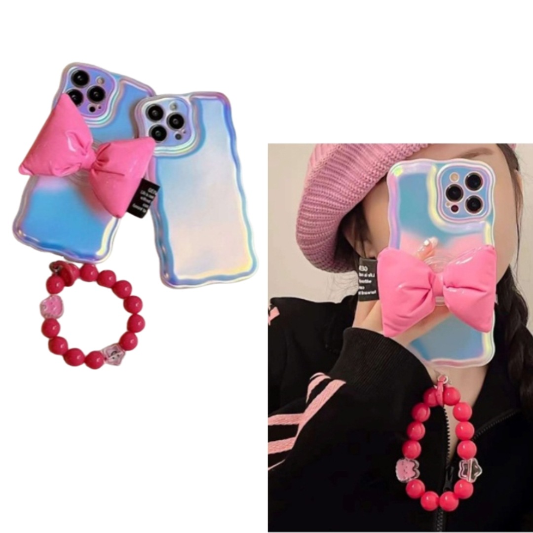 [Mecony]Cushion Ribbon Strap case iphone case