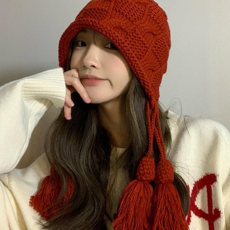 □LADE Custom Order Beanies□ Hitsujiyan Mouton - Saddle