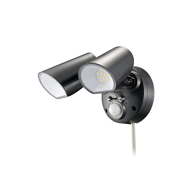 【3日以内発送】オーム電機 monban LEDセンサーライト 屋外用 人感センサー 自動点灯 2000ルーメン 2灯 LS-AS2000K4-K 06-4288 OHM