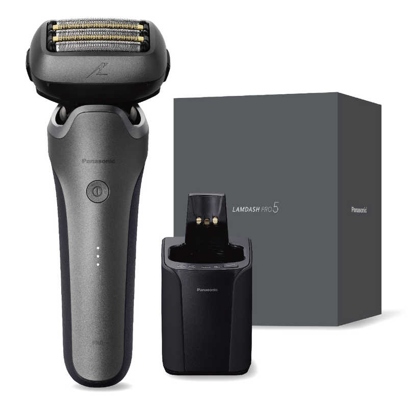 パナソニック　Panasonic　メンズシェーバー ラムダッシュPRO5 ［5枚刃 / AC100V-240V］ チタンシルバー　ES-L571U-S