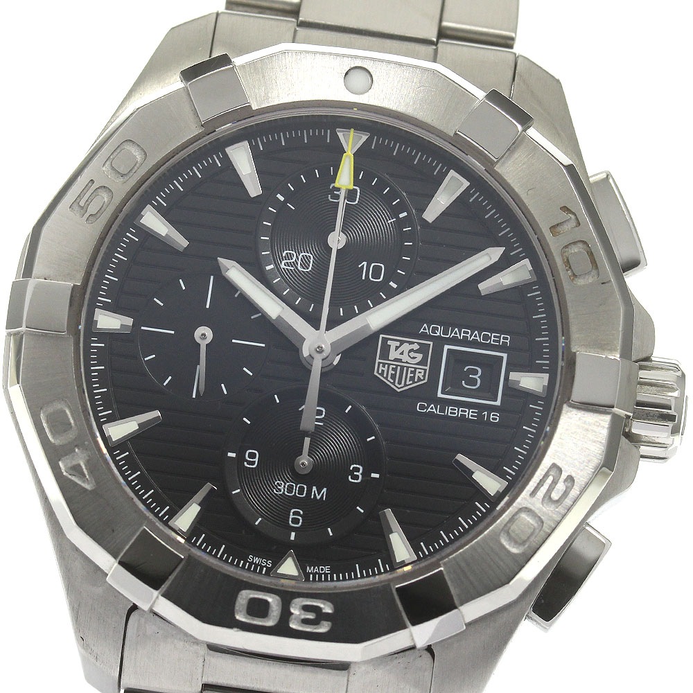 タグホイヤー TAG HEUER CAY2110-0 アクアレーサー キャリバー16 クロノグラフ 自動巻き メンズ 保証書付き_835710【中古】