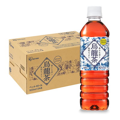 他サイト： アイリスオーヤマ 烏龍茶 500ml ×24本 ウーロン茶 ペットボトル ケース ボトル 500ミリリットル 国内製造 おちゃの商品画像
