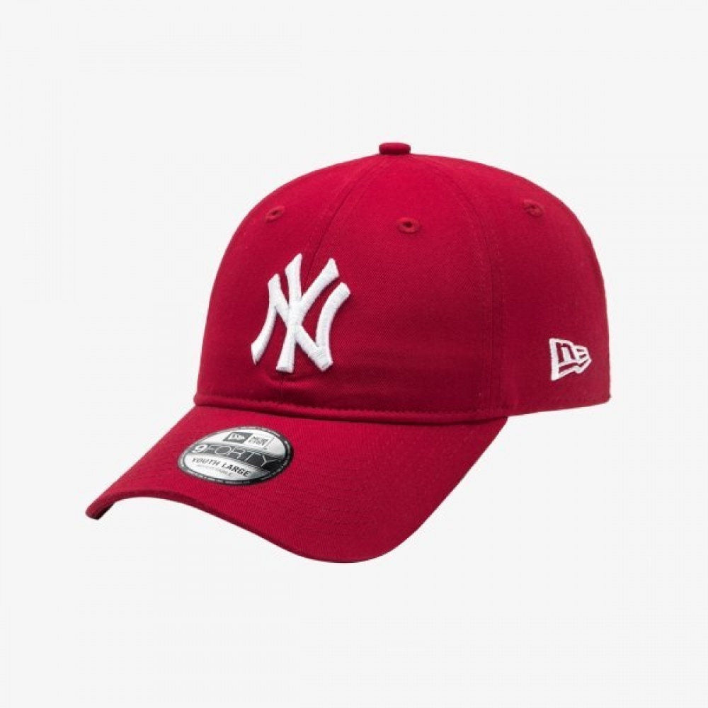 MLB キッズ ニューヨーク ヤンキース ベーシック アンストラクチャー ボールキャップ スカーレット