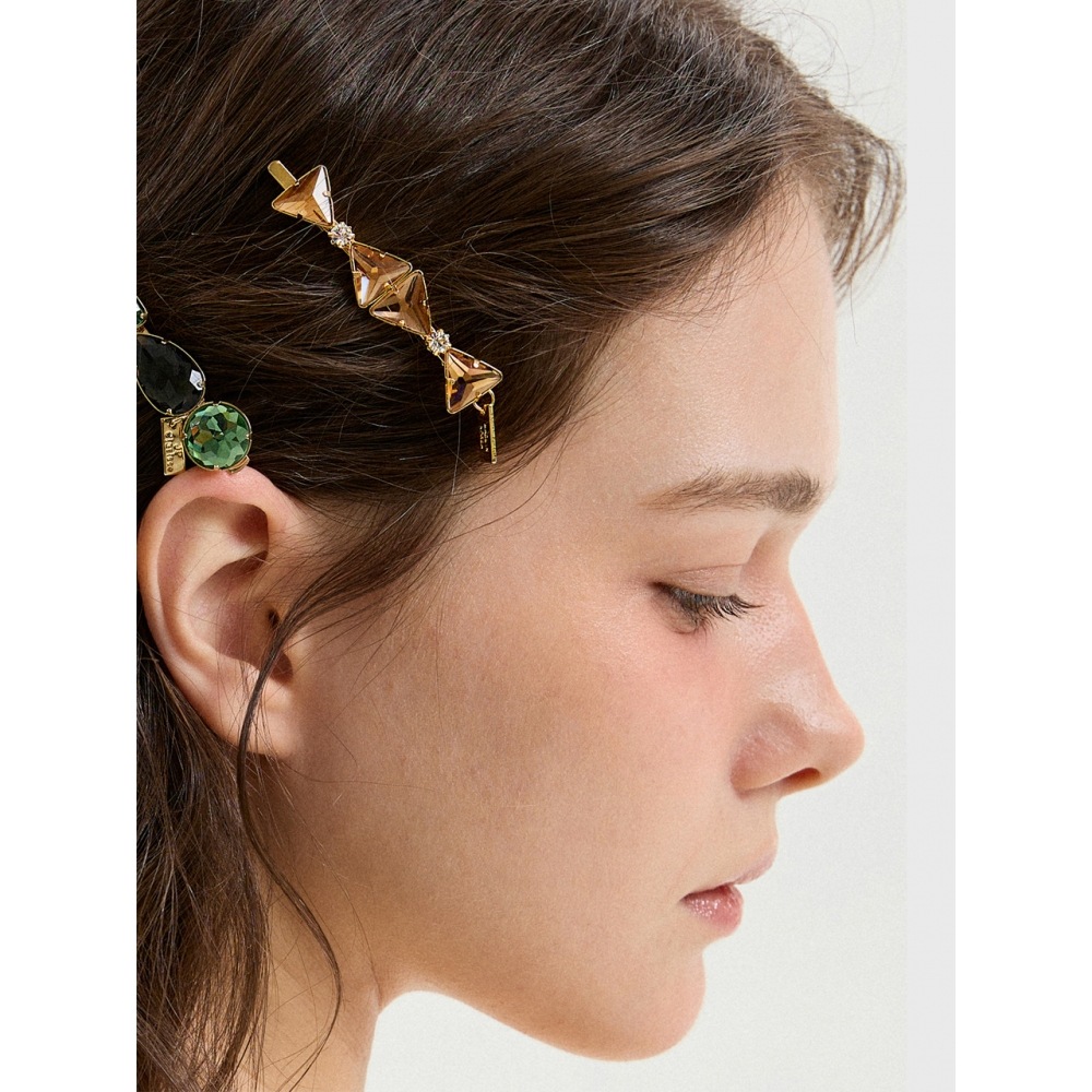 ジャンポールクラリスアンティークリボンクリスタルピンLFSL0318