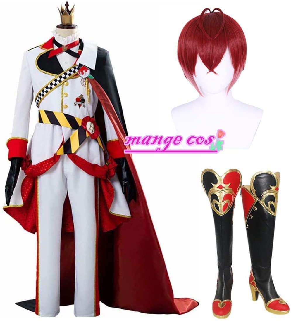 リドル ツイステ コスプレ フルセット ツイステッドワンダーランド ハーツラビュル寮 コスプレ衣装 リドル ローズハート+王冠+ウィッグ +靴