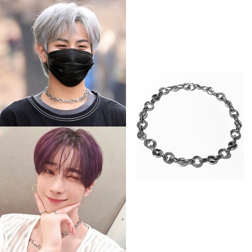 KPOP [VICTONハンスンウ様サイファーケイタ様 ウォン様着用ネックレスチョーカー] Pig ba Choker 韓国ファッションジュエリー 韓国人気アイドルアクセサリー