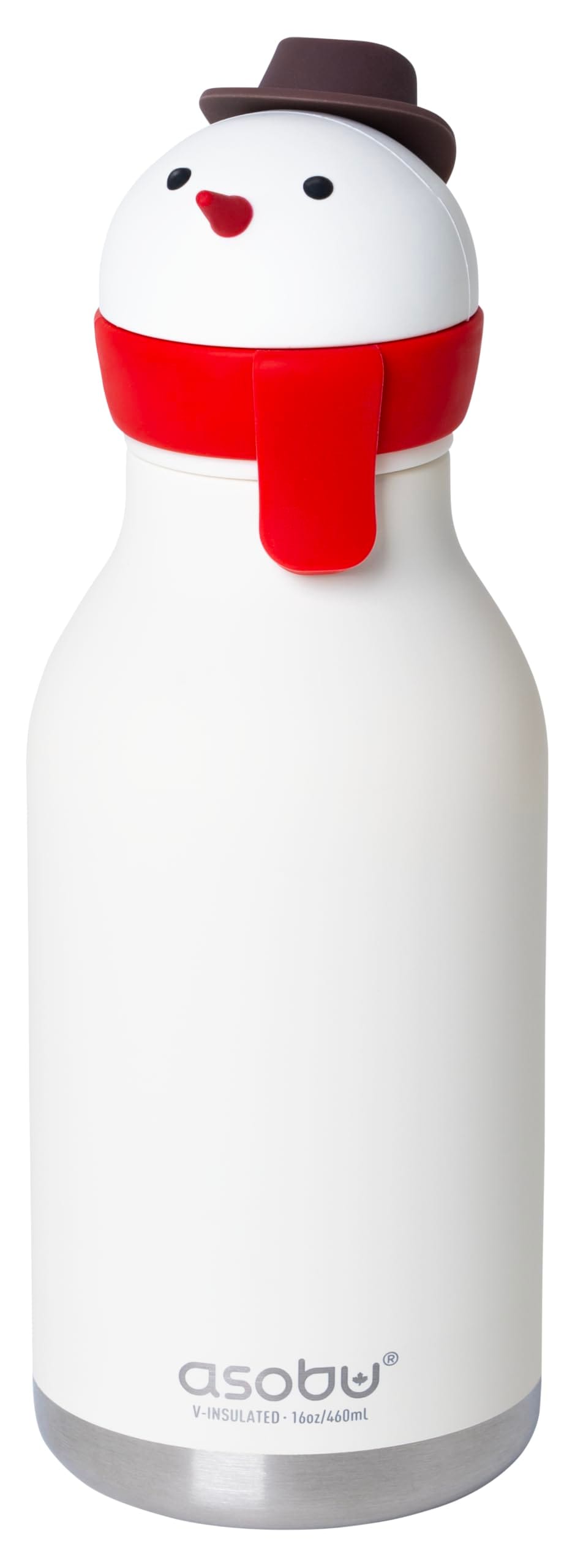 asobu アソブ BESTIE Bottle ベスティ 水筒 ステンレスボトル ストローボトル 保温 保冷 動物 キャラクター (スノーマン)