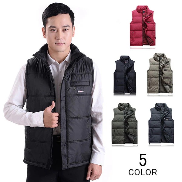 ダウンベスト メンズ 軽量ダウンベスト ベスト 厚手 ショート丈 シンプル ファッション アウター ファスナー トップス カジュアル 秋 冬 あったか ゆったり 防寒 保温 防風 老人用 父 プレゼン